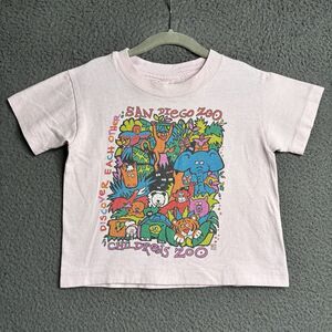 Vintage Single Stitch San Diego Zoo t shirt Girls XS 2T-4T Made In USA